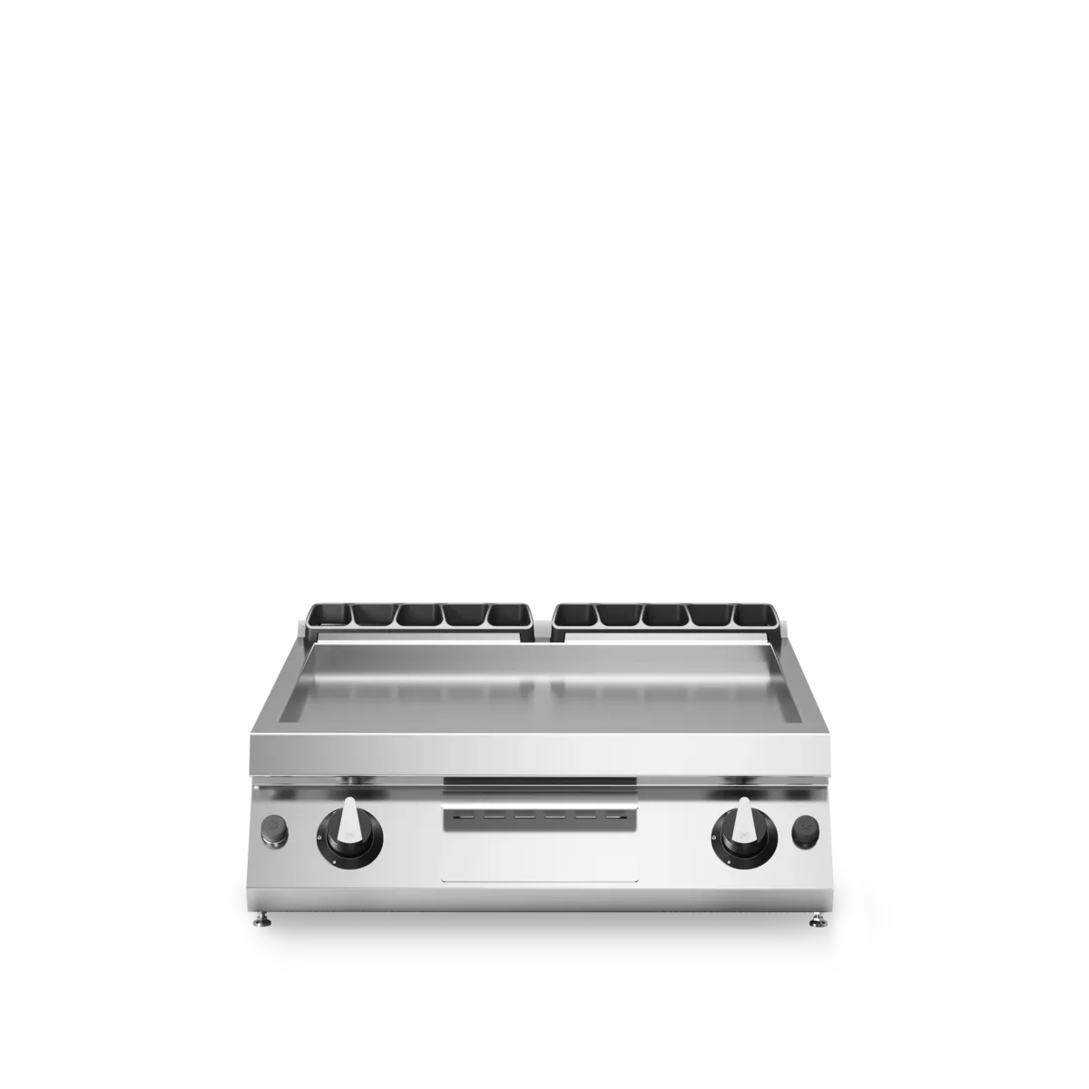 Gas Grill Smooth Plate Top Version 12kW Stainless Steel - Modular Made in Italy