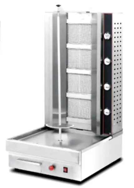 4 Burner Gas Shawarma Machine