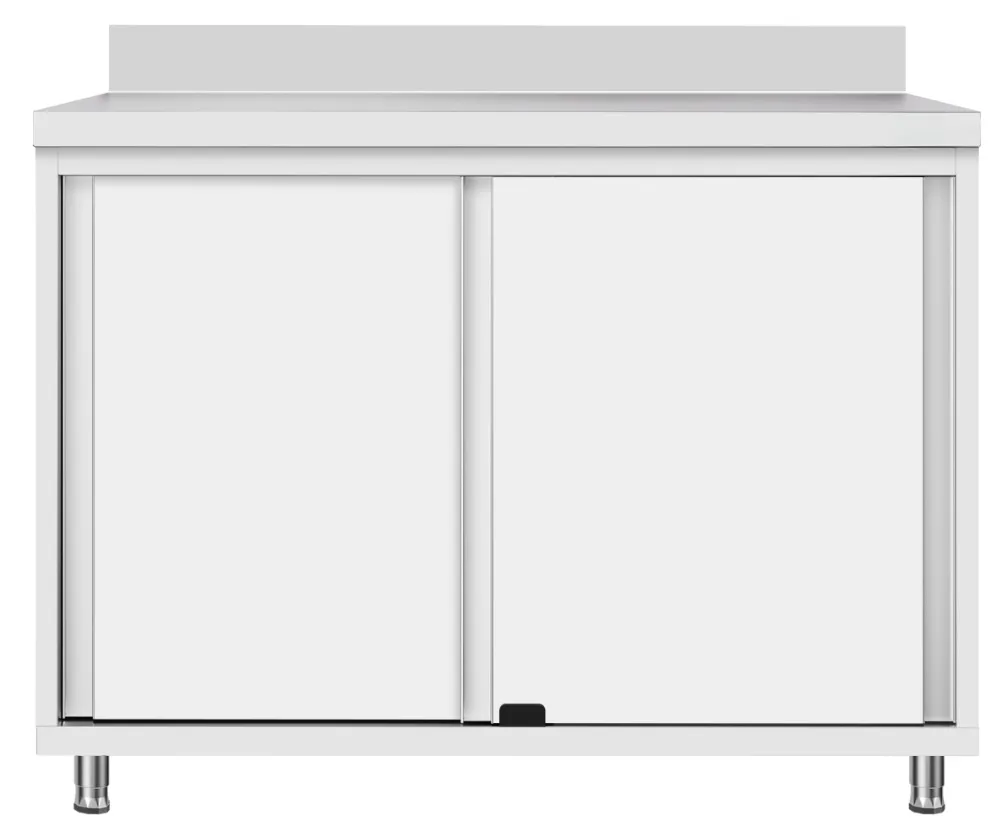 Work Base Cabinet - Two Sliding Doors With Backsplash