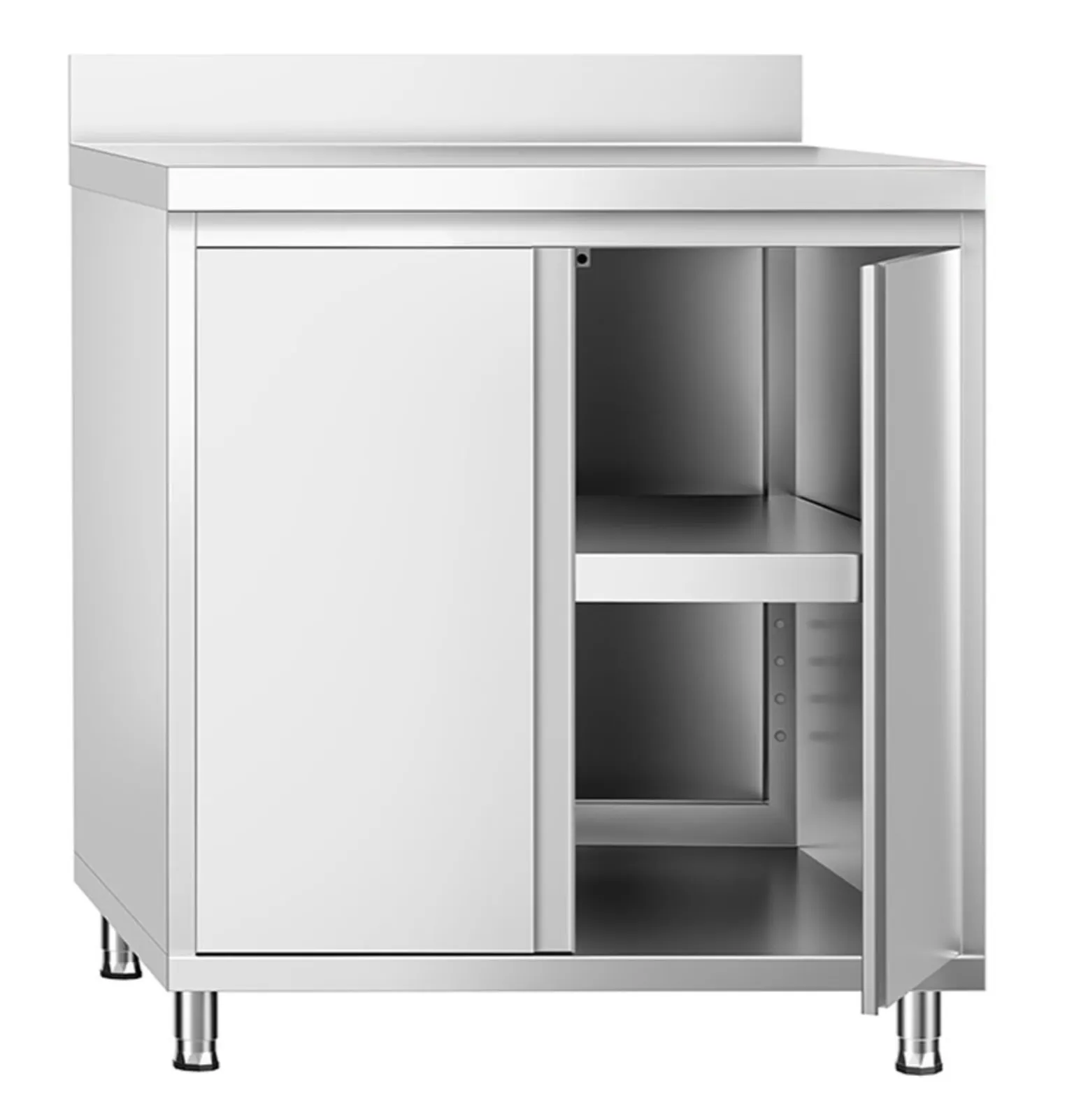 Work Base Cabinet - Two Hinged Doors With Backsplash