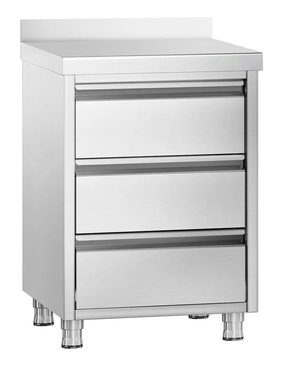 Drawers cabinet - 3 drawers with Backsplash