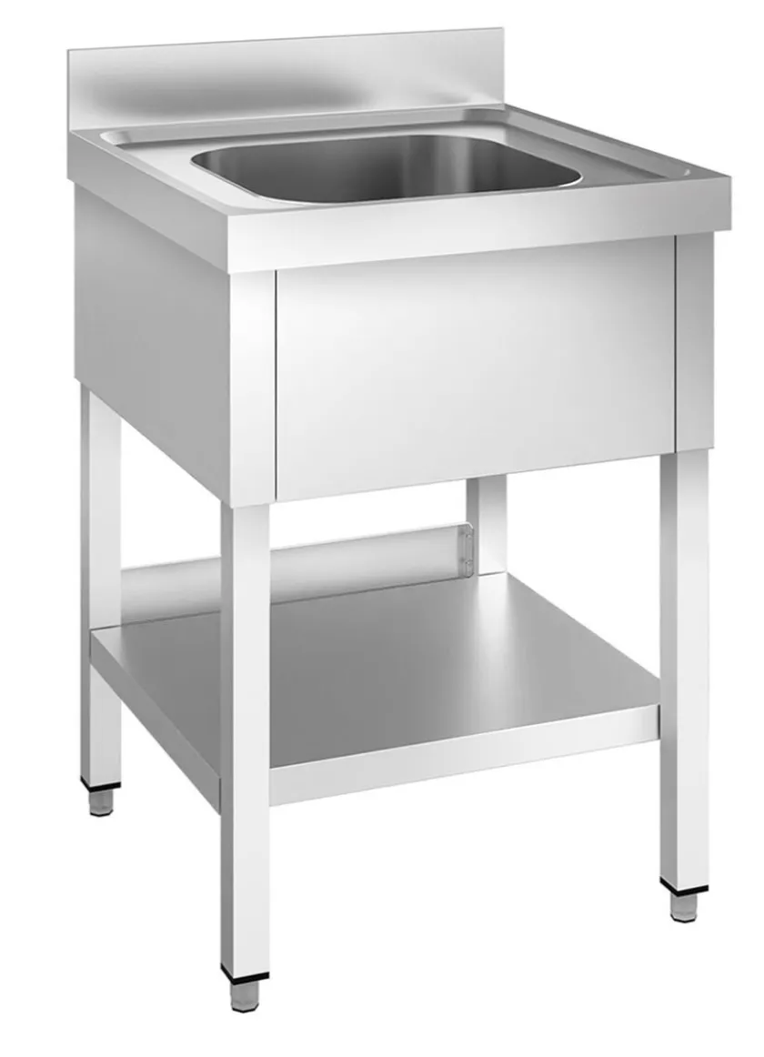 Single bowl sink unit.