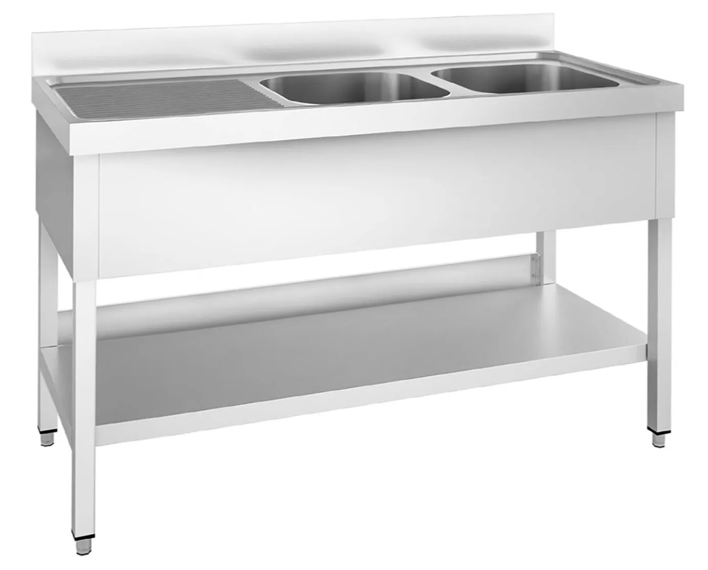 Double bowl sink unit - Left hand drainer
