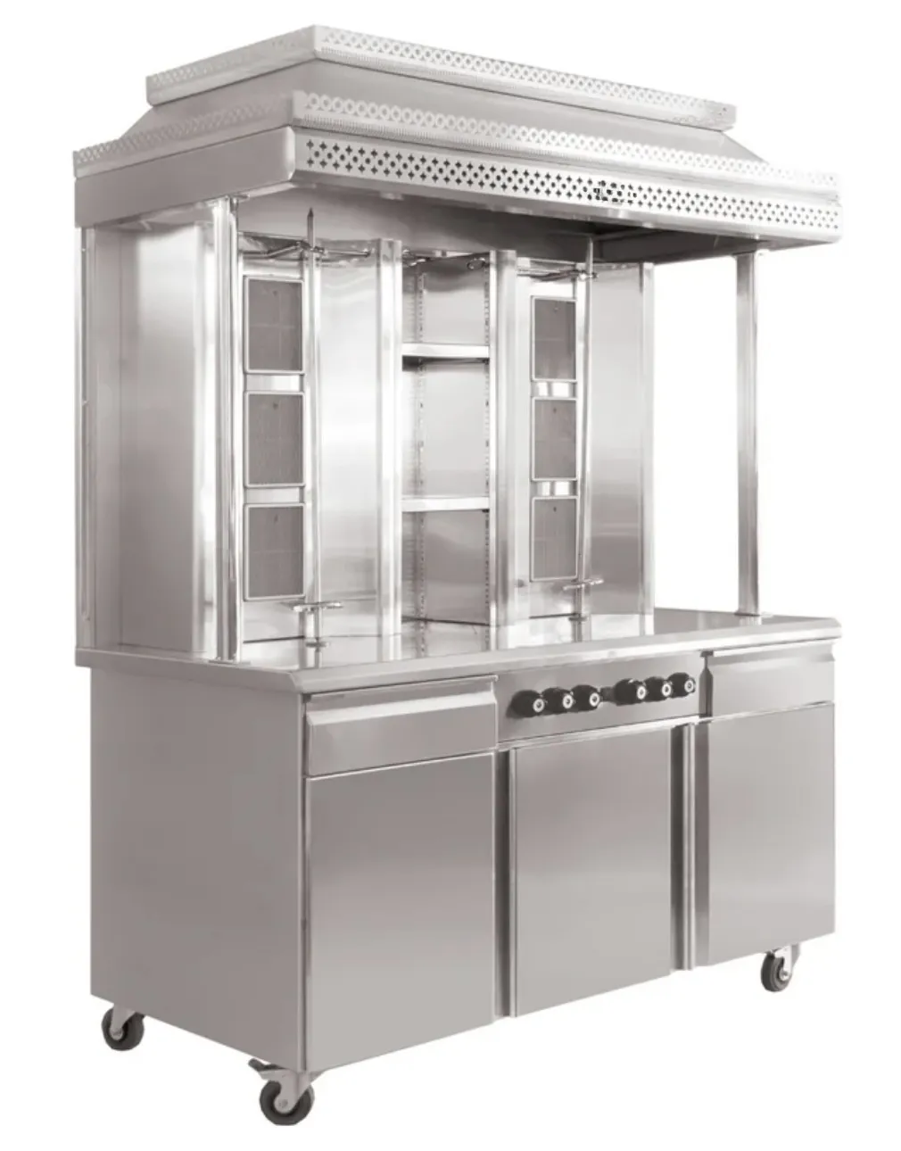 Gas shawarma machine